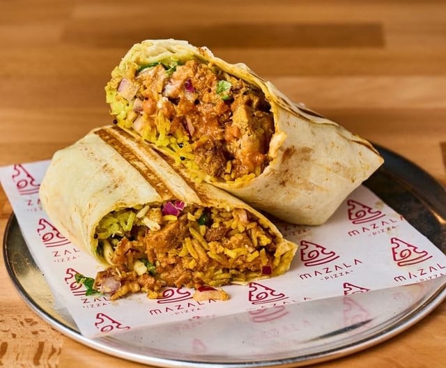 Tikka Mazala Burrito.