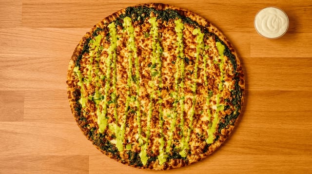 Palak Paneer Pizza.