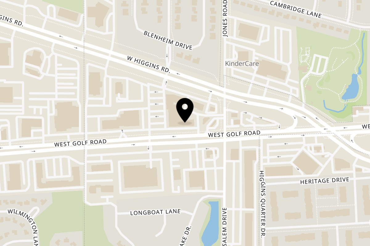 Map showing the location of Mazala Pizza Schaumburg on 824 W Golf Rd in Schaumburg